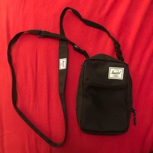 New Herschel black crossbody bag